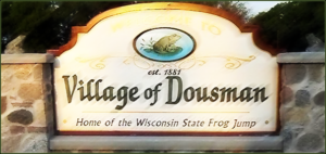 Village of Dousman welcome sign