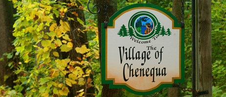 Village of Chenequa sign