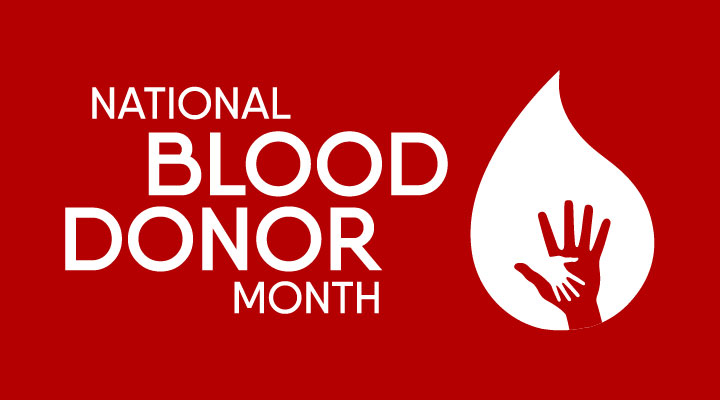 January is National Blood Donor Month