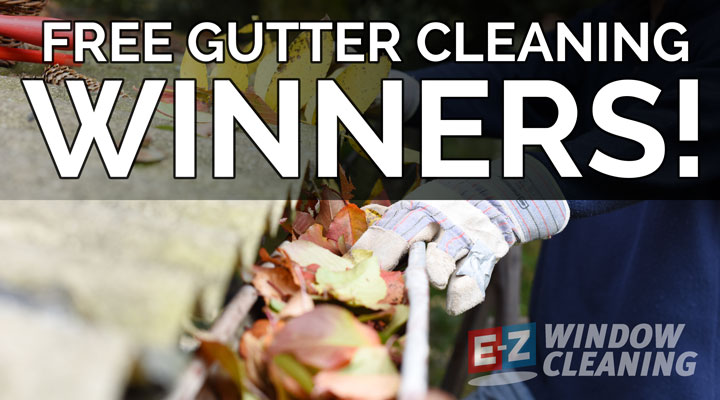 FREE GUTTER CLEANING WINNERS!